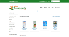 Desktop Screenshot of findsupplements.com