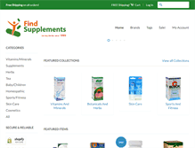 Tablet Screenshot of findsupplements.com